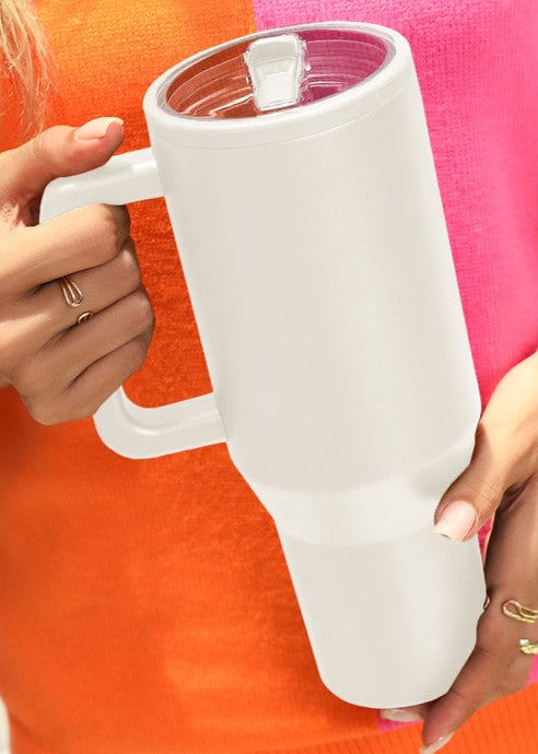 Thirsty Girl | Spill Proof Cup {White}